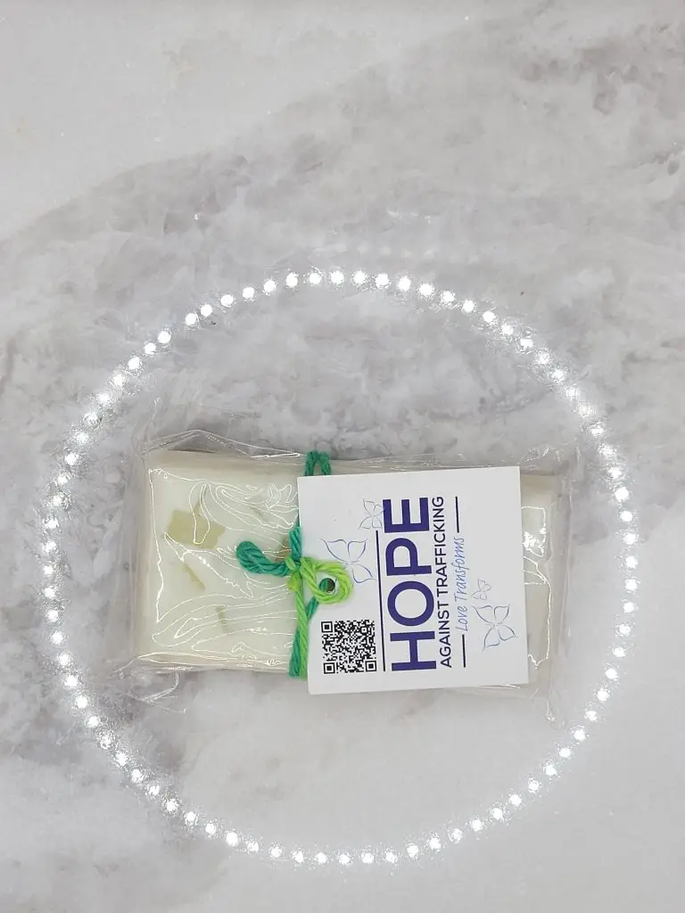 Lemon Mint soap bar from Hope Against Trafficking