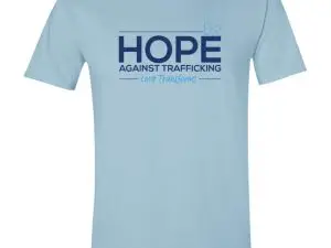 HOPE Against Trafficking human trafficking awareness T-shirt