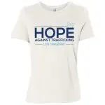 Women's HOPE Against Trafficking human trafficking awareness T-shirt