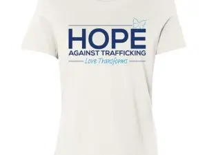 Women's HOPE Against Trafficking human trafficking awareness T-shirt